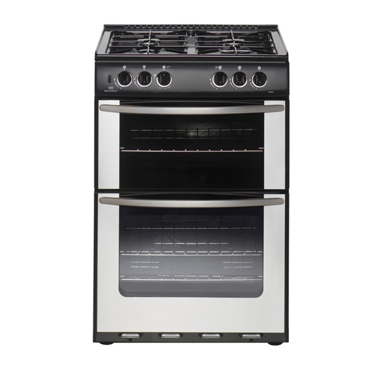 GRADE A1 - New World 55TWLG LP 55cm LPG Gas Cooker in Stainless steel