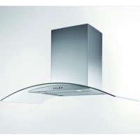 New World 700CGH 70cm Chimney Cooker Hood Stainless Steel With Curved Glass Canopy