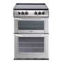 Belling Enfield E552 55cm Double Oven Electric Cooker With Ceramic Hob - Silver