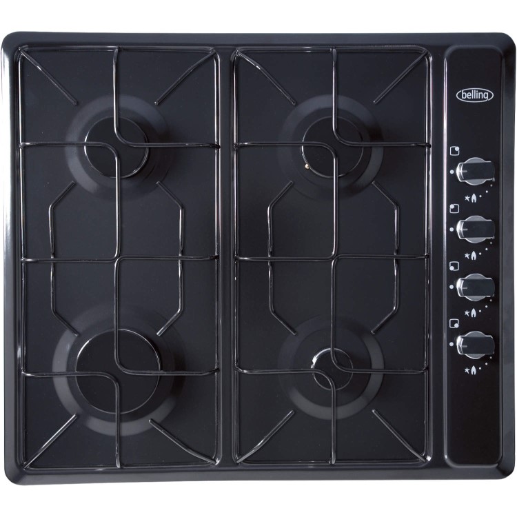 GRADE A1 - As new box opened - Belling GHU60GE MK2 60cm Gas Hob in Black