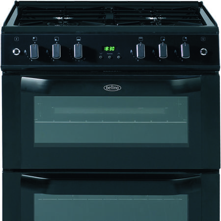 Belling FSG60TC 60cm Twin Cavity Gas Cooker in Black