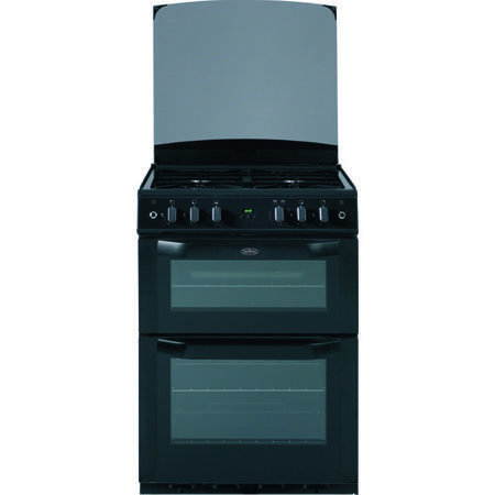 Belling FSG60DOP 60cm Double Oven Gas Cooker in Black