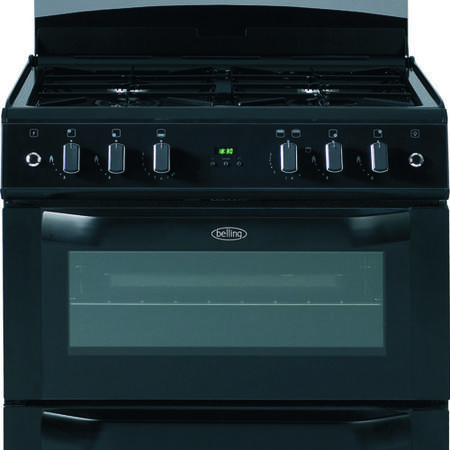 Belling FSG60DOP 60cm Double Oven Gas Cooker in Black