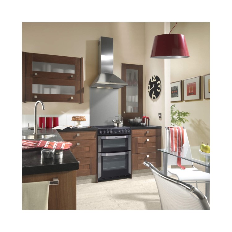 Belling FSE60DOP 60cm Freestanding Double Oven Electric Cooker in Stainless Steel