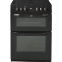 Belling FSE60DOP 60cm Freestanding Double Oven Electric Cooker in Black