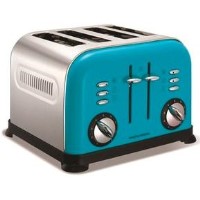 Morphy Richards 44799 4 Slice Cyan Blue Accents Boutique Toaster