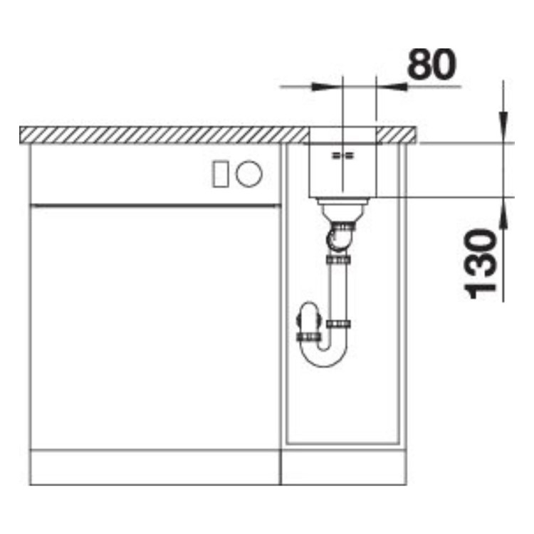 Blanco Supra 160-U Single Bowl Undermount Stainless Steel Kitchen Sink