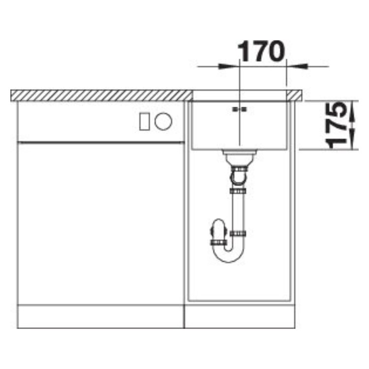 Blanco Supra 340-U Single Bowl Undermount Stainless Steel Kitchen Sink