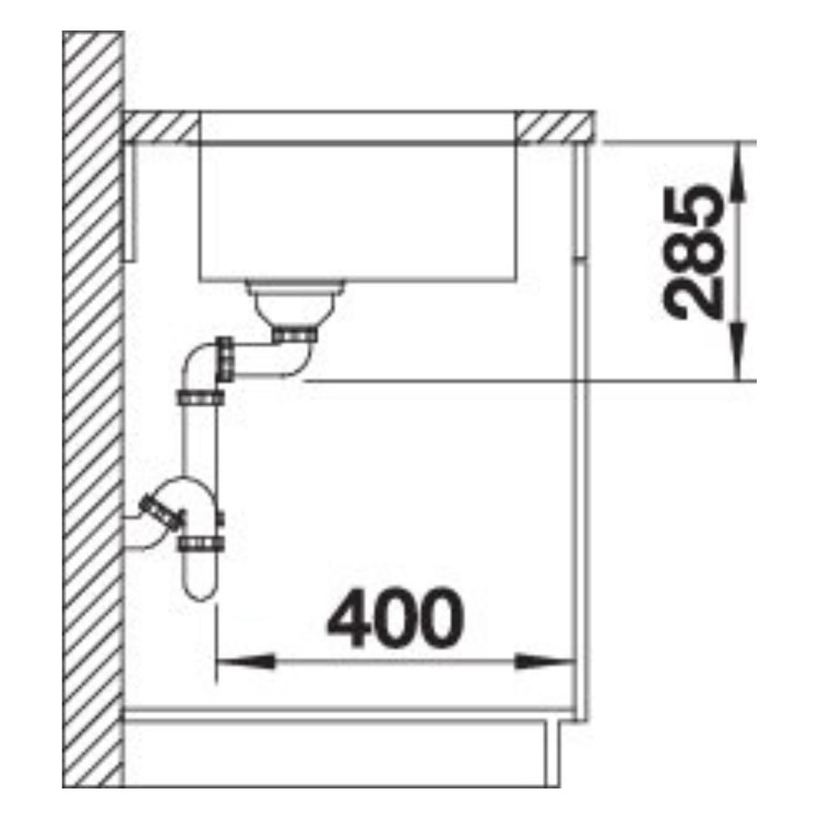 Blanco Supra 340-U Single Bowl Undermount Stainless Steel Kitchen Sink