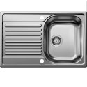 A1/454076 ONLY OPENED - Single Bowl Inset Chrome Stainless Steel Kitchen Sink - Blanco Tipo 45-S Compact