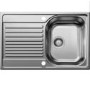 ONLY OPENED - Single Bowl Inset Chrome Stainless Steel Kitchen Sink - Blanco Tipo 45-S Compact