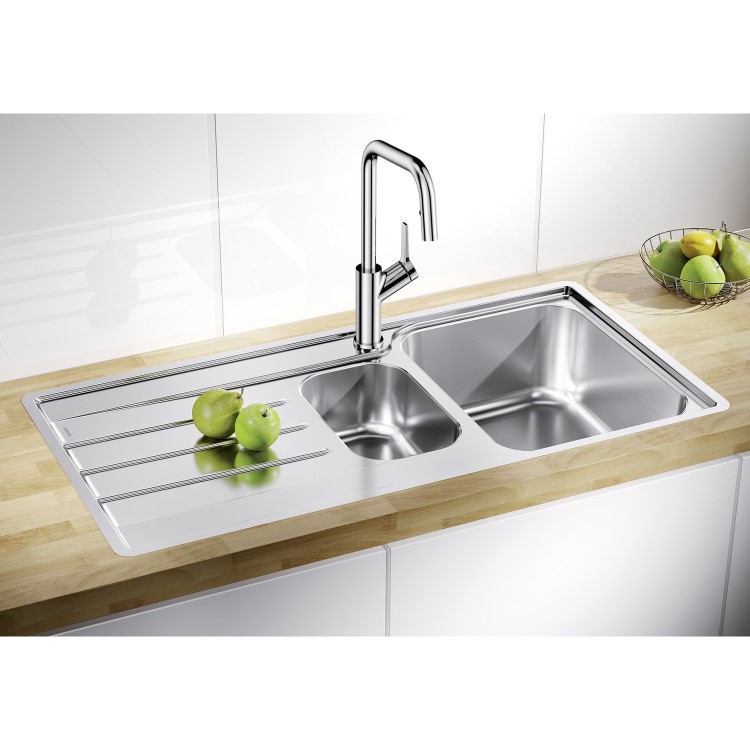 Blanco Lemis 6 S-IF 1.5 Bowl Inset Stainless Steel Kitchen Sink