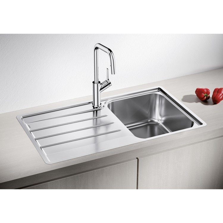 Blanco Lemis 45 S-IF Single Bowl Reversible Inset Stainless Steel Kitchen Sink