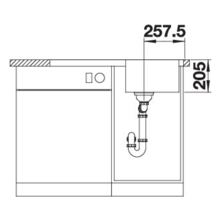 Blanco Lemis 45 S-IF Single Bowl Reversible Inset Stainless Steel Kitchen Sink