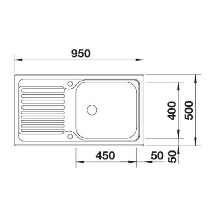 Blanco Tipo 6S XL Single Bowl Inset Stainless Steel Kitchen Sink