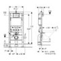 Geberit Duofix 1120mm Frame and Delta Concealed Cistern