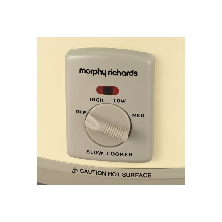 Morphy Richards 460002 3.5lt Aluminium Searing Slow Cooker In Cream