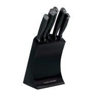 Morphy Richards 46290 5 pcs Knife Block Set - Black
