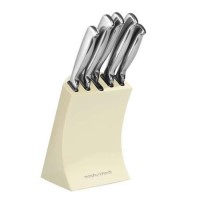 Morphy Richards 46292 5 pcs Knife Block Set - Cream