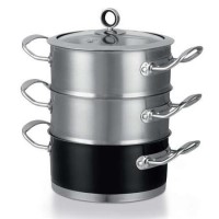 Morphy Richards 46380 3 Tier Steamer 18cm - Black