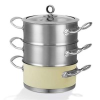 Morphy Richards 46382 3 Tier Steamer 18cm - Cream