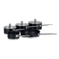 Morphy Richards 46410 5 Piece Pan Set - Black