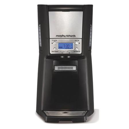 Morphy Richards 47130 Nesta Filter Coffee Maker Black With S/s Front
