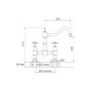 Perrin and Rowe 4750CP Country Collection Provence Two Hole Mixer Tap