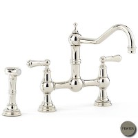 Perrin and Rowe 4756PF Provence 2 Hole Mixer Tap with Rinse