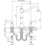 Perrin and Rowe 4770CP Country Collection Alsace Three Hole Mixer Tap