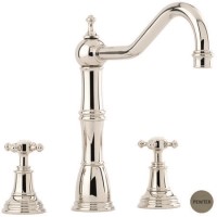 Perrin and Rowe 4770PF Country Collection Alsace Three Hole Mixer Tap