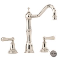 Perrin and Rowe 4771IG Alsace Country Style 3 Hole Mixer Tap Gold/Gold Handles