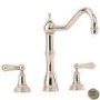 Perrin and Rowe 4771NIIG Alsace Country Style 3 Hole Mixer Tap in Nickel