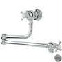Perrin and Rowe 4798CP Pot Filler Tap with Crosshead Handles in Chrome
