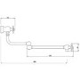 Perrin and Rowe 4798CP Pot Filler Tap with Crosshead Handles in Chrome