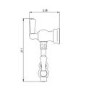 Perrin and Rowe 4799IG Pot Filler Tap with Lever Handles in Gold