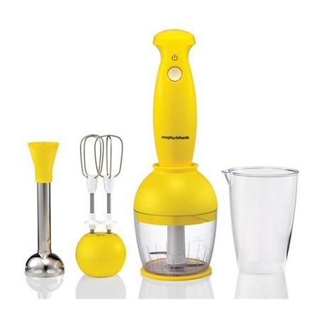 Morphy Richards 48544 Accents 400w Hand Blender Set In Yellow