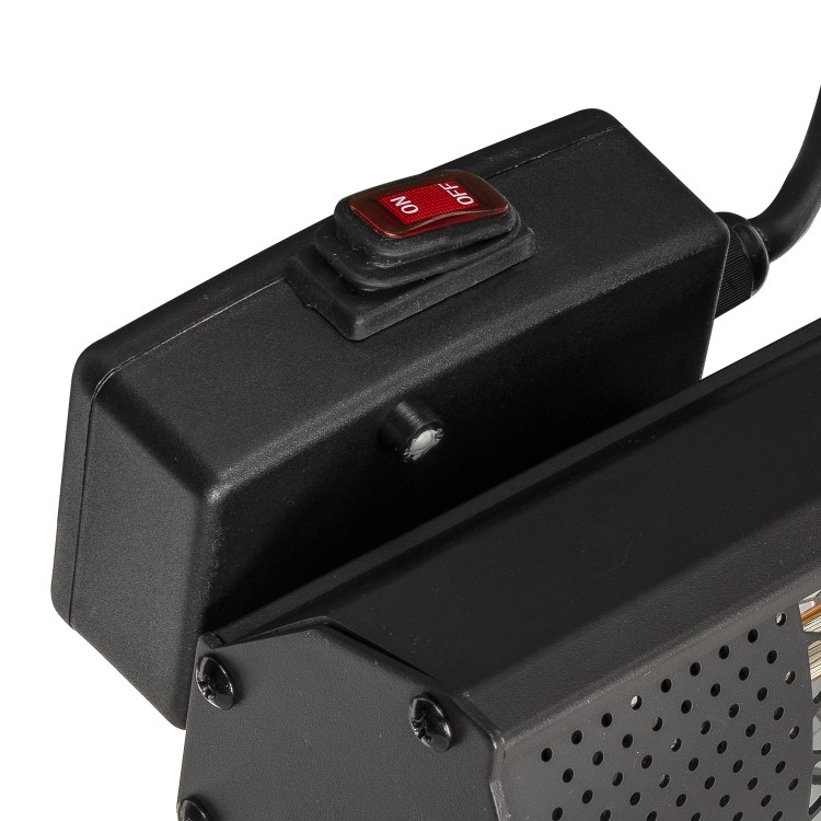 Refurbished electriQ 48595 Wall Mounted Electric Patio Heater - 2kW in Black  