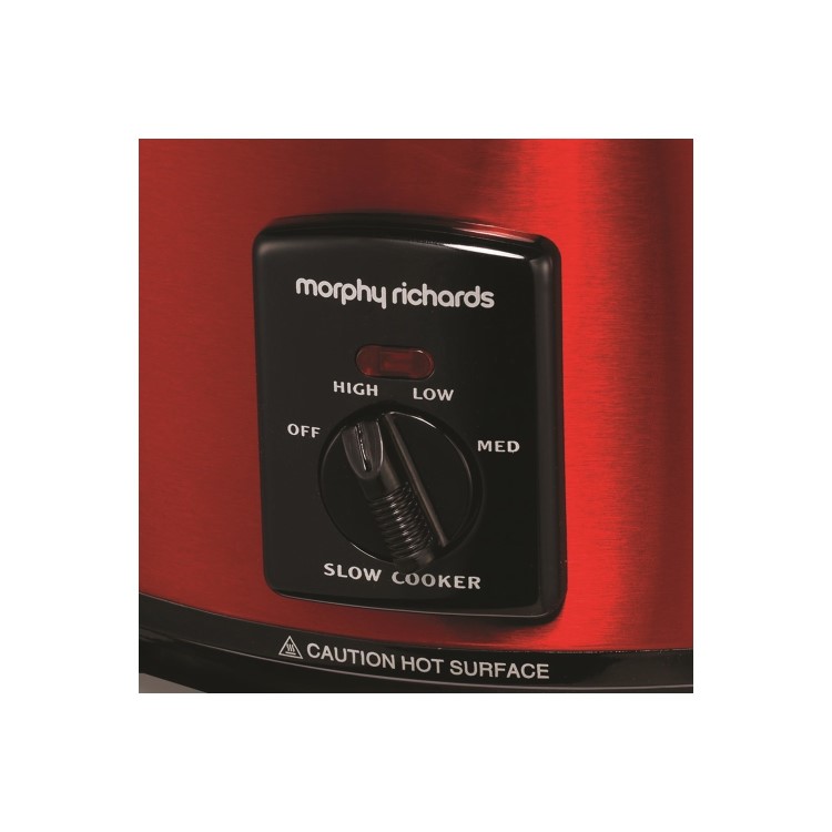 Morphy Richards 48702 3.5L Sear and Stew Slow Cooker - Red