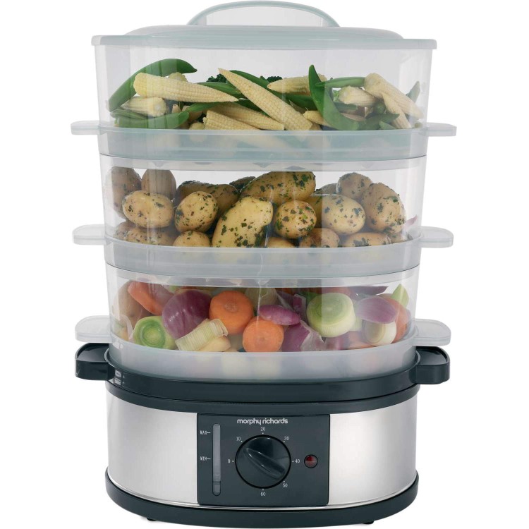 Morphy Richards 48755 3 Tier Steamer