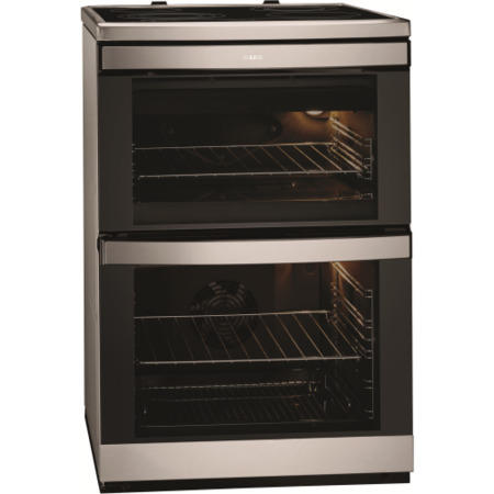 AEG 49002VMN MaxiKlasse Stainless Steel 60cm Double Oven Electric Cooker