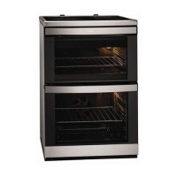 AEG 49106IU-MN 60cm Wide Electric Cooker With Induction Hob - Stainless steel