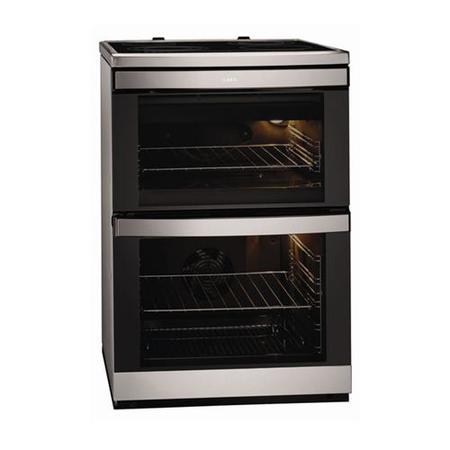 AEG 49106IU-MN 60cm Wide Electric Cooker With Induction Hob - Stainless steel