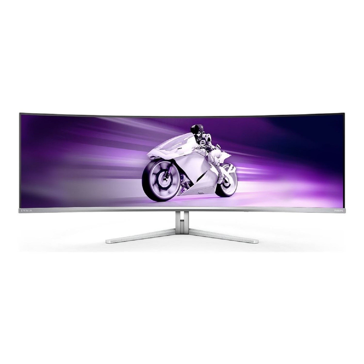 Philips White Evnia 8000 49M2c8900 49 Qd-Oled Dual Qhd 240Hz 0.03Ms Freesync Curved Gaming Monitor