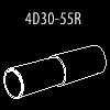 Elica 4D30-55R Round Adjustable Pipe
