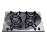 CDA 4Q4SS Q-style 59cm Four Burner Gas Hob Stainless Steel