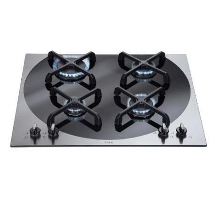 CDA 4Q4SS Q-style 59cm Four Burner Gas Hob Stainless Steel