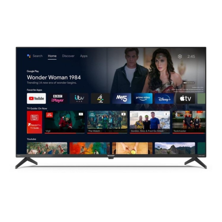 Sharp 4T-C43FN2KL2AB 43 inch Smart 4K Ultra HD Android LED TV