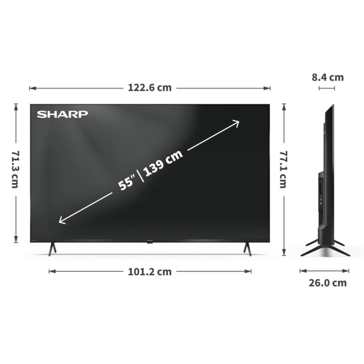 Sharp 55 Inch Smark 4K Ultra HD LED TV