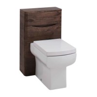 Walnut Back to Wall WC Toilet Unit - Without Toilet - W500 x D200mm